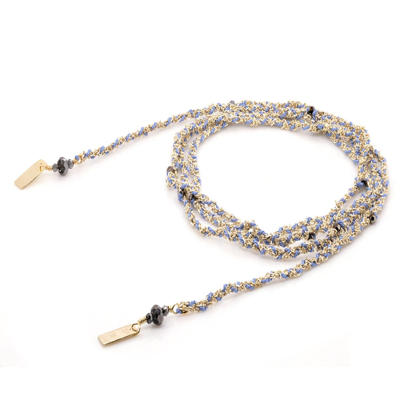 N° 182 NECKLACE | GOLD BLUE - Marie Laure Chamorel