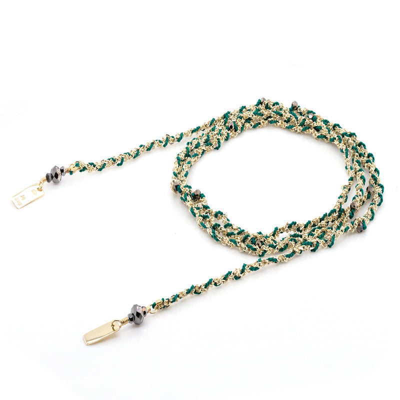 N° 182 NECKLACE | GOLD GREEN - Marie Laure Chamorel