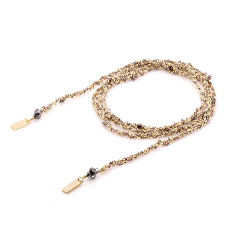 N° 182 NECKLACE | GOLD GREY - Marie Laure Chamorel