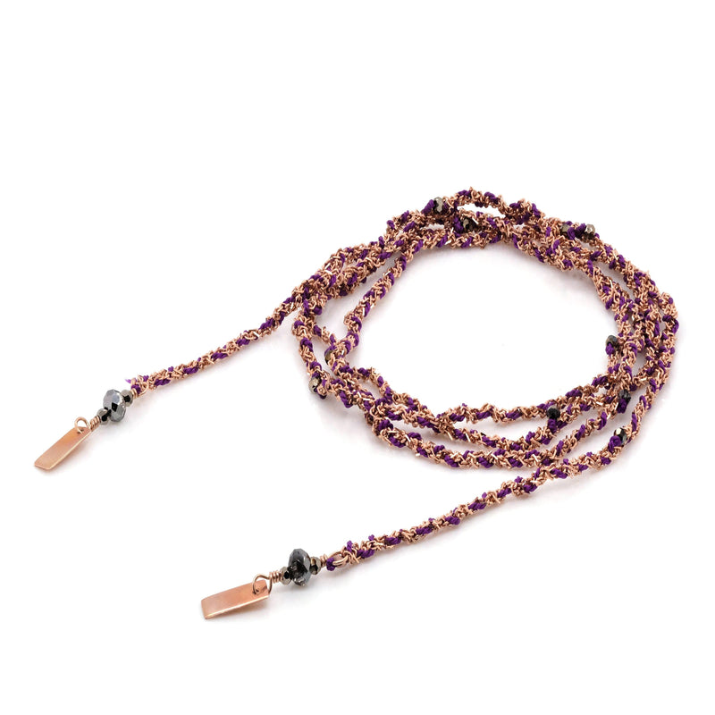 N° 182 NECKLACE | PINK GOLD AMETHYST - Marie Laure Chamorel