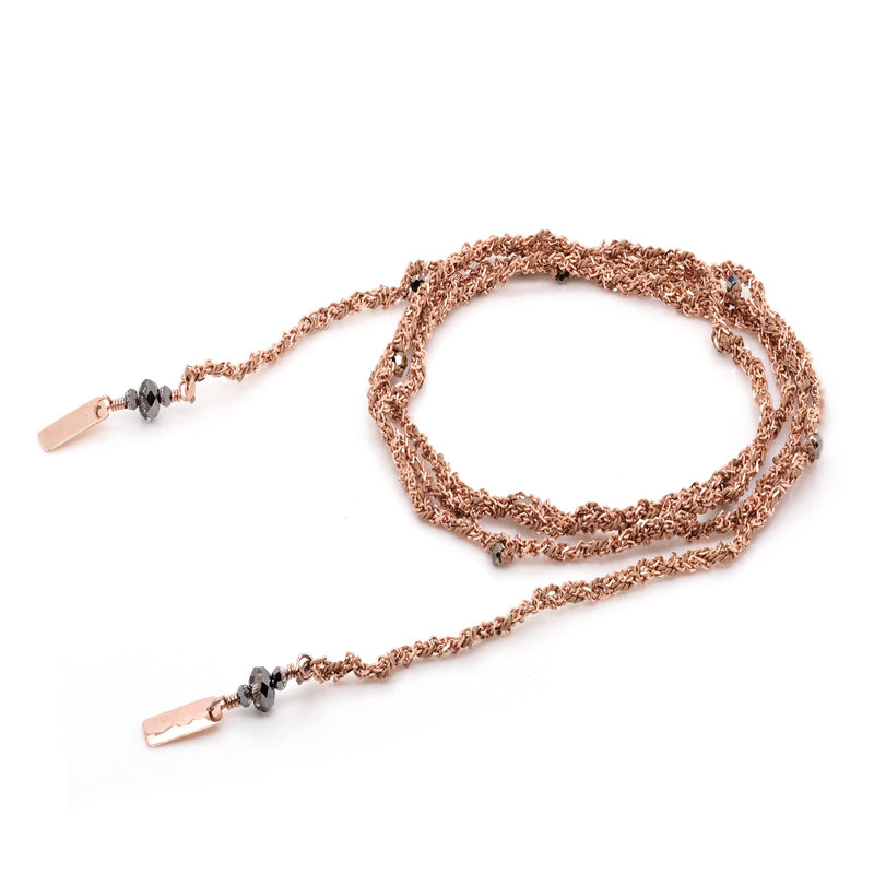 N° 182 NECKLACE | PINK GOLD BEIGE - Marie Laure Chamorel