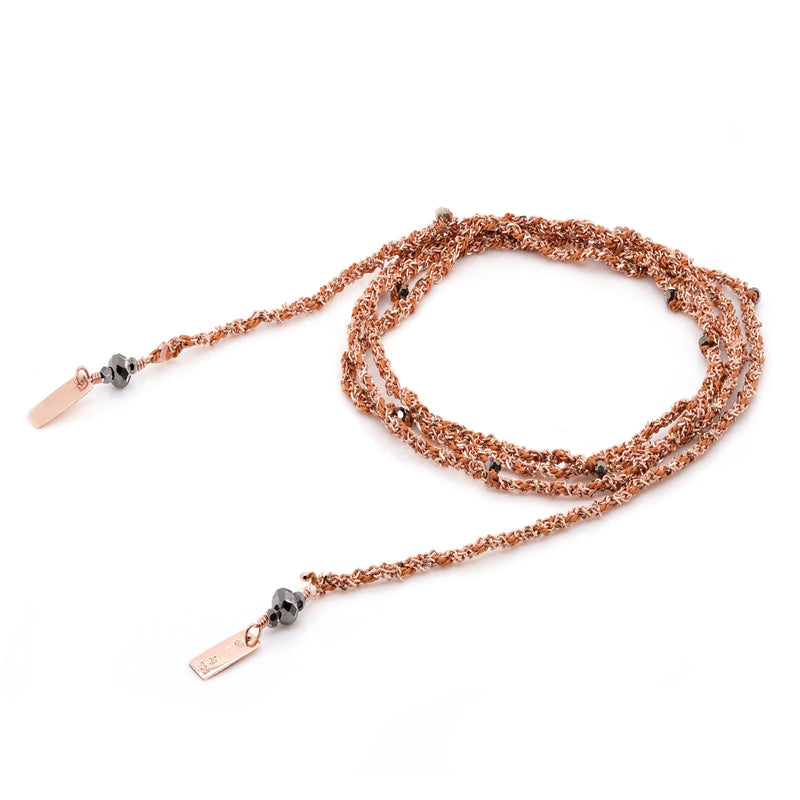 N° 182 NECKLACE | PINK GOLD CARAMEL - Marie Laure Chamorel