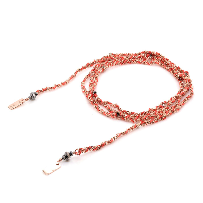 N° 182 NECKLACE | PINK GOLD CORAIL - Marie Laure Chamorel