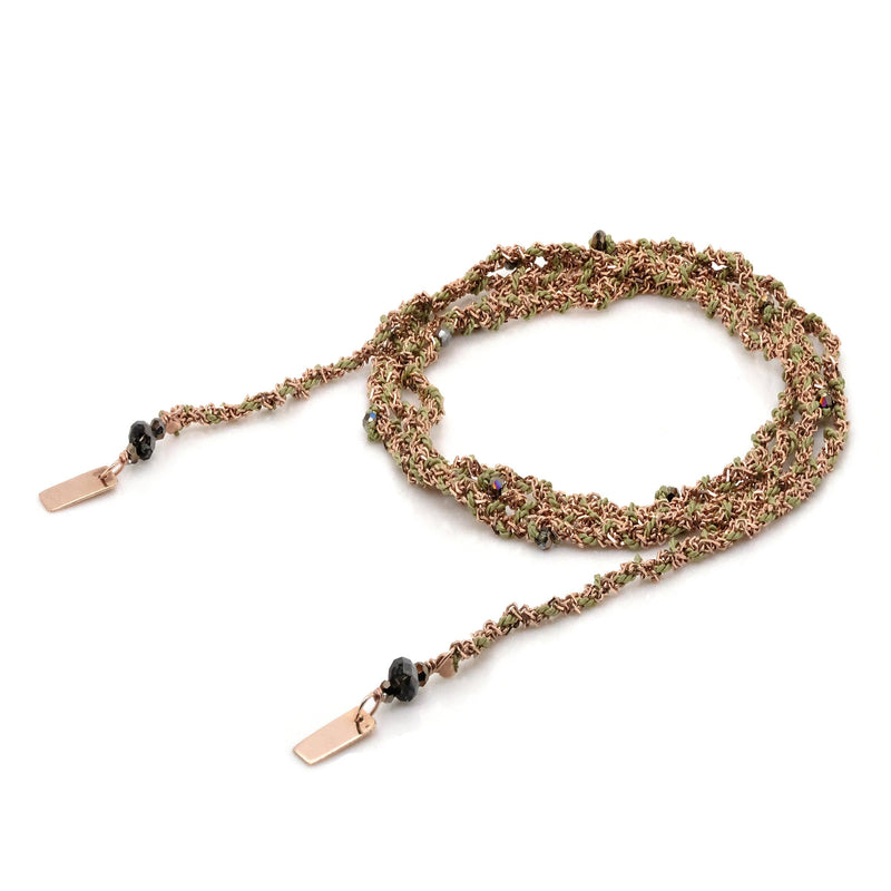 N° 182 NECKLACE | PINK GOLD JADE - Marie Laure Chamorel
