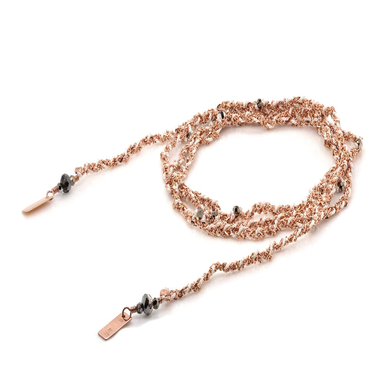 N° 182 NECKLACE | PINK GOLD WHITE - Marie Laure Chamorel