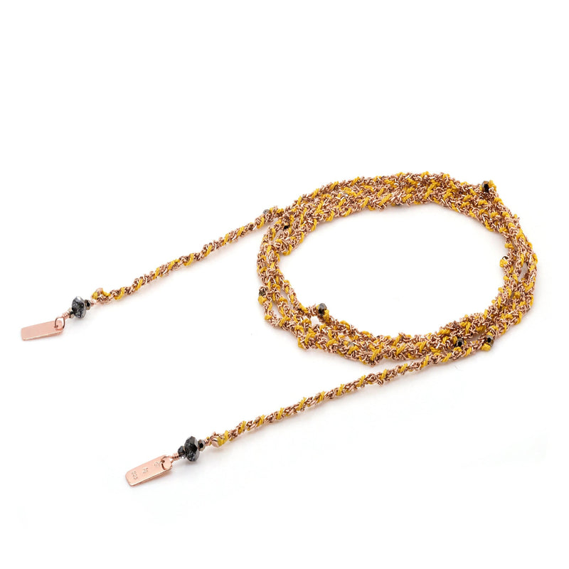 N° 182 NECKLACE | PINK GOLD YELLOW - Marie Laure Chamorel