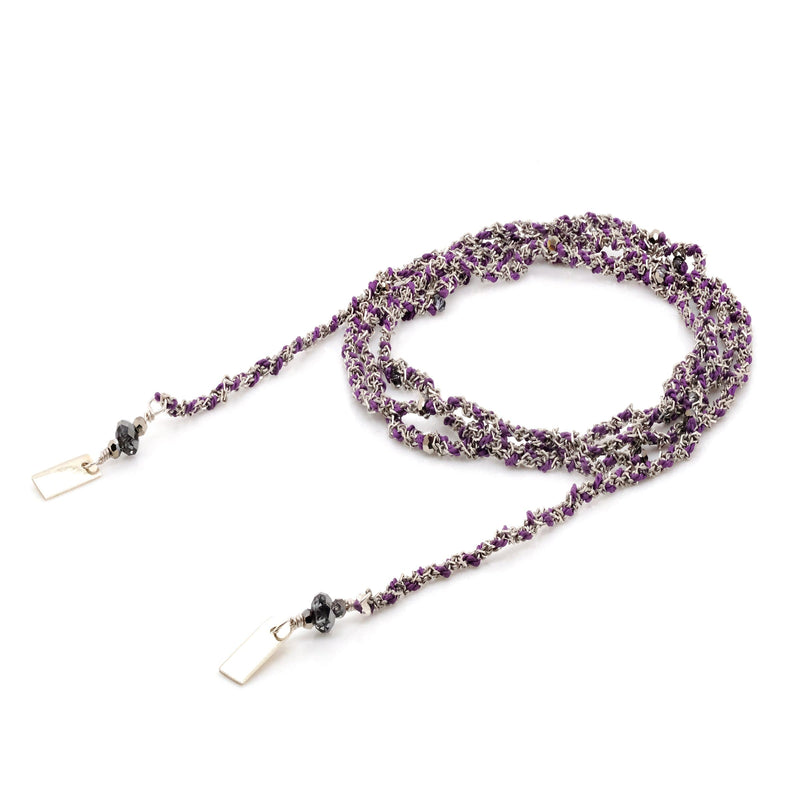N° 182 NECKLACE | SILVER AMETHYST - Marie Laure Chamorel