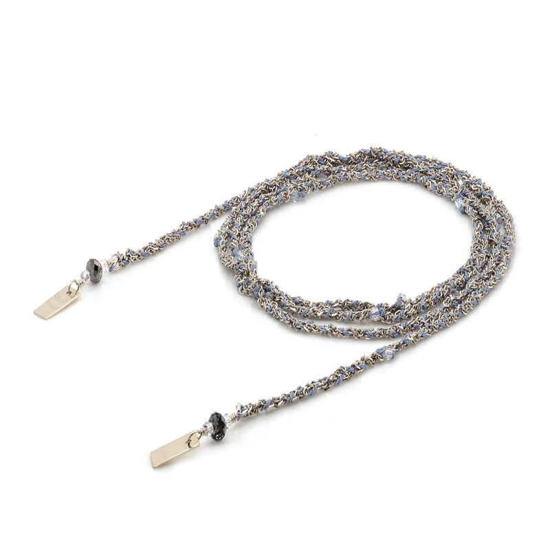 N° 182 NECKLACE | SILVER BLUE - Marie Laure Chamorel