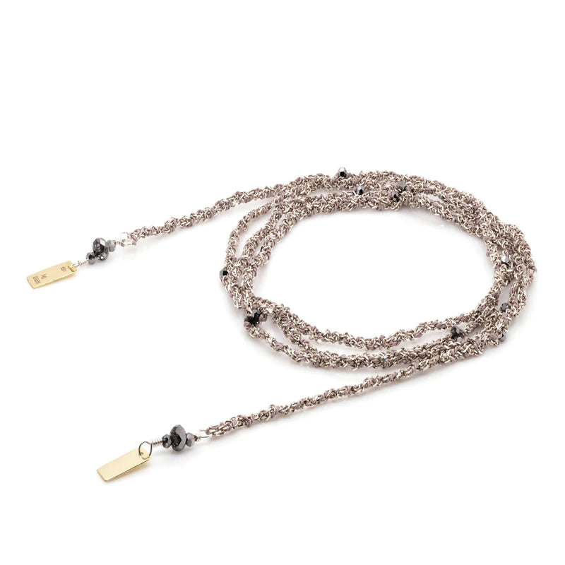 N° 182 NECKLACE | SILVER GREY - Marie Laure Chamorel