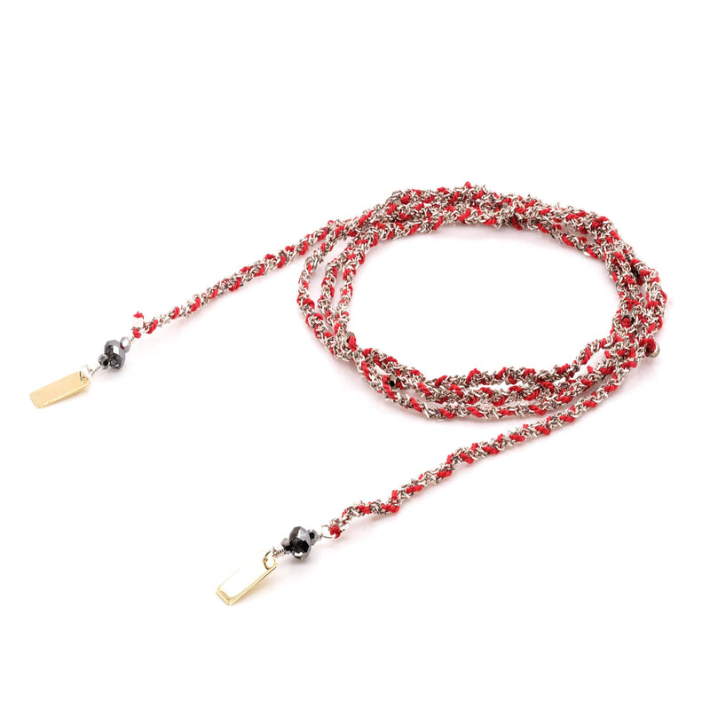 N° 182 NECKLACE | SILVER RED - Marie Laure Chamorel