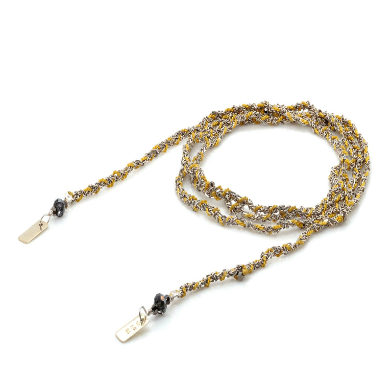 N° 182 NECKLACE | SILVER YELLOW - Marie Laure Chamorel
