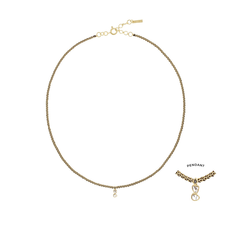 N° 961 NECKLACE | GOLD BROWN - Marie Laure Chamorel