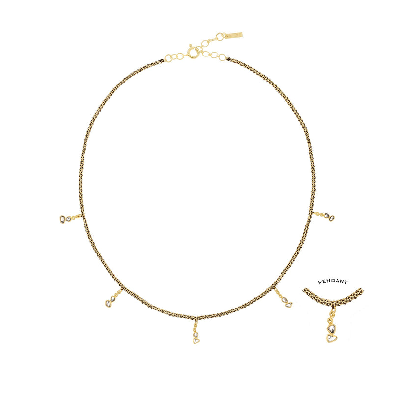 N° 962 NECKLACE | GOLD BROWN - Marie Laure Chamorel