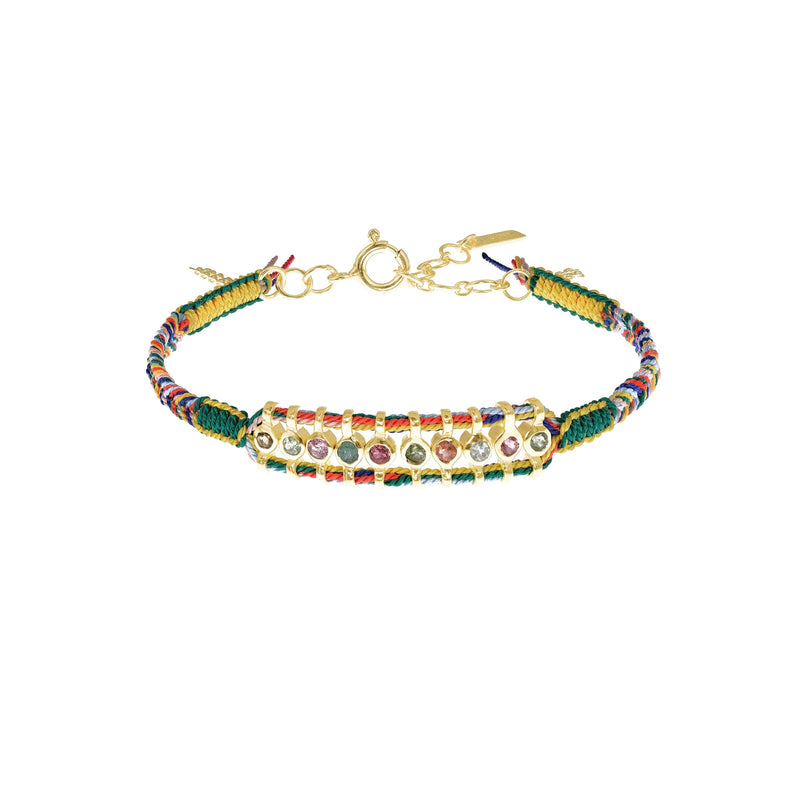 N° 965 BRACELET | GOLD GREEN YELLOW - Marie Laure Chamorel