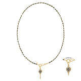 N° 969 NECKLACE | GOLD BLACK - Marie Laure Chamorel