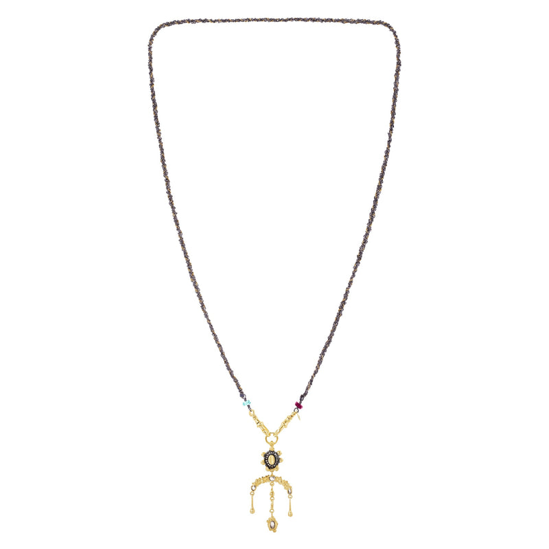 N° 971 NECKLACE | RUTHENIUM GOLD - Marie Laure Chamorel