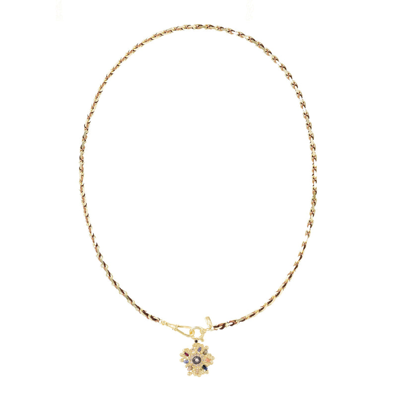 N° 977 NECKLACE | GOLD BROWN CARAMEL - Marie Laure Chamorel