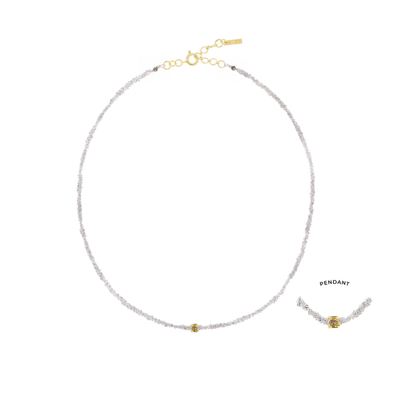 N° 985 NECKLACE | RHODIUM - Marie Laure Chamorel