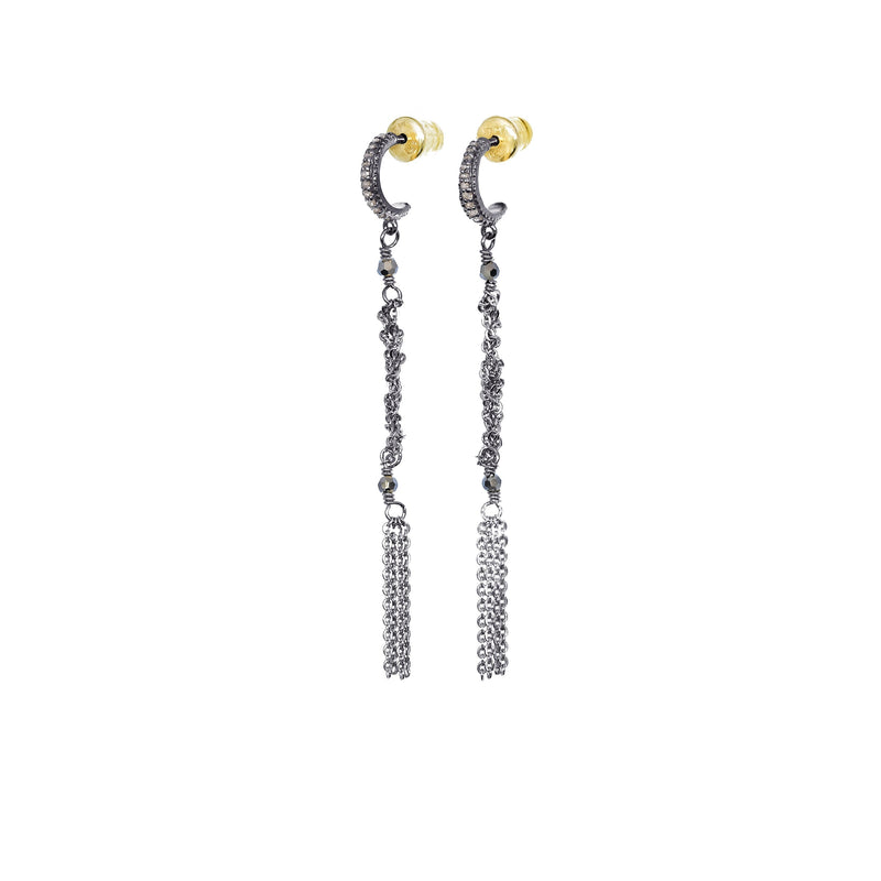 N° 988 EARRING | RUTHENIUM - Marie Laure Chamorel