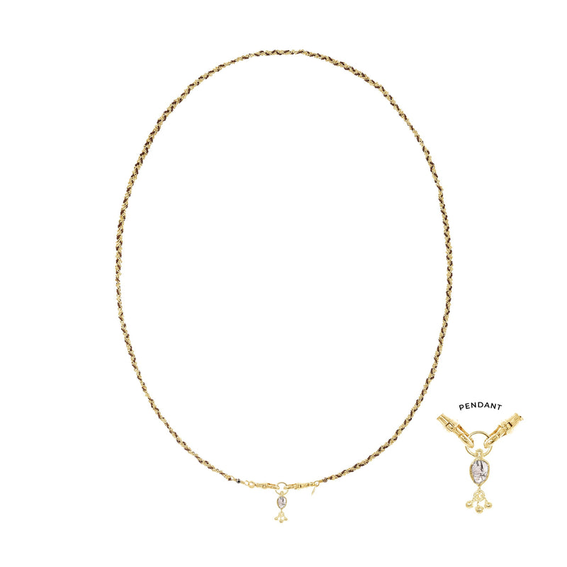 N° 989 NECKLACE | GOLD BROWN - Marie Laure Chamorel