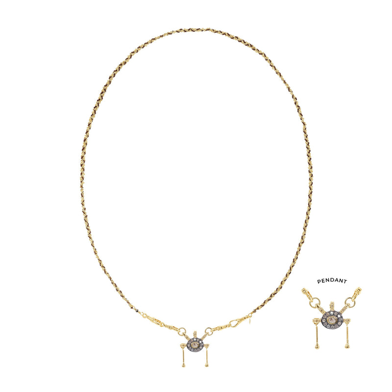 N° 990 NECKLACE | GOLD BROWN - Marie Laure Chamorel