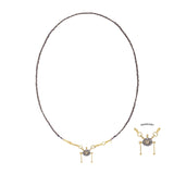 N° 990 NECKLACE | RUTHENIUM LUREX GOLD - Marie Laure Chamorel