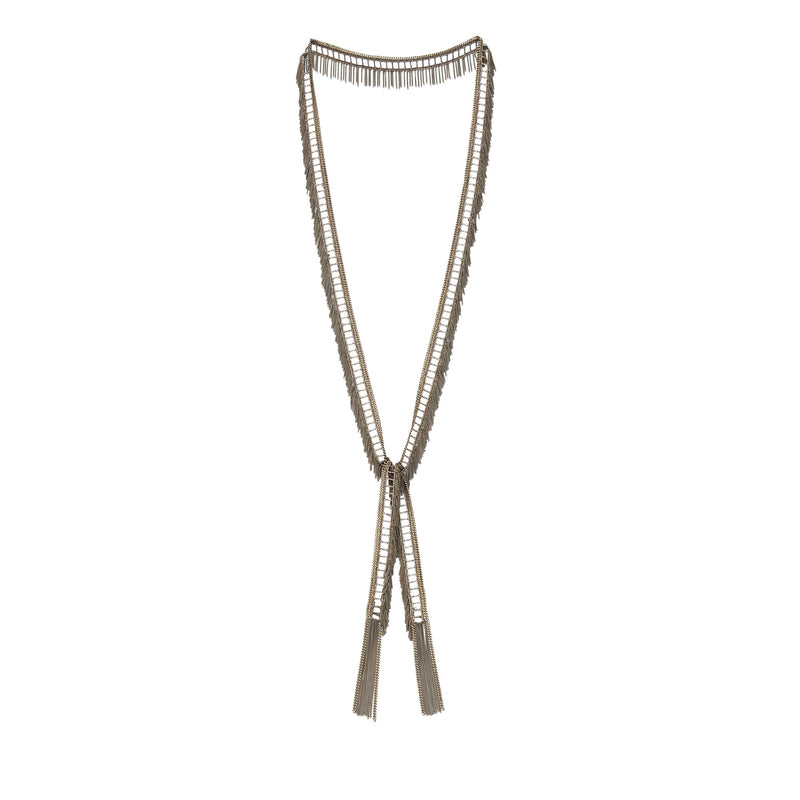 1D001 LONG NECKLACE | ANTIQUE GOLD