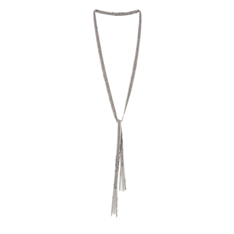 1D005 LONG NECKLACE | WHITE BRONZE