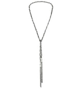 1J006 LONG NECKLACE | ANTIQUE SILVER