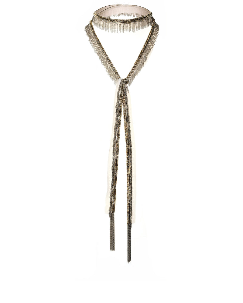 1K001 LONG NECKLACE | NUDE