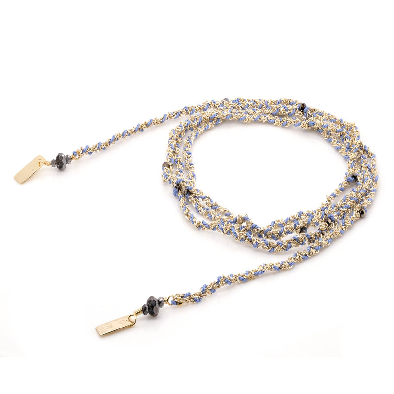 N° 182 NECKLACE | GOLD BLUE