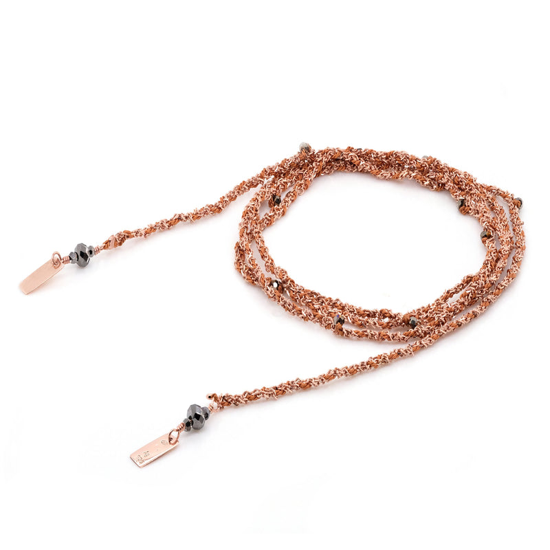 N° 182 NECKLACE | PINK GOLD CARAMEL