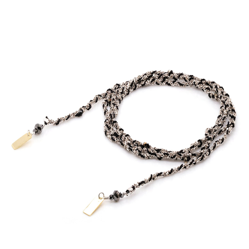 N° 182 NECKLACE | SILVER BLACK