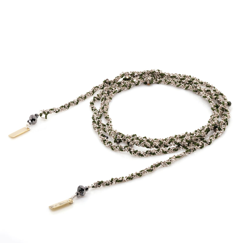 N° 182 NECKLACE | SILVER KHAKI