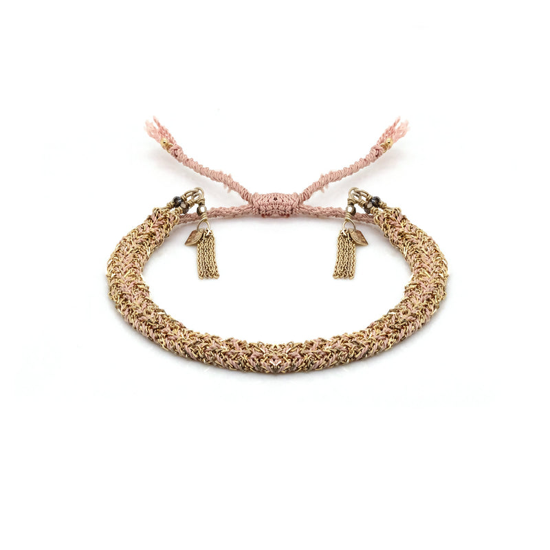 N° 183 BRAIDED BRACELET | GOLD NUDE