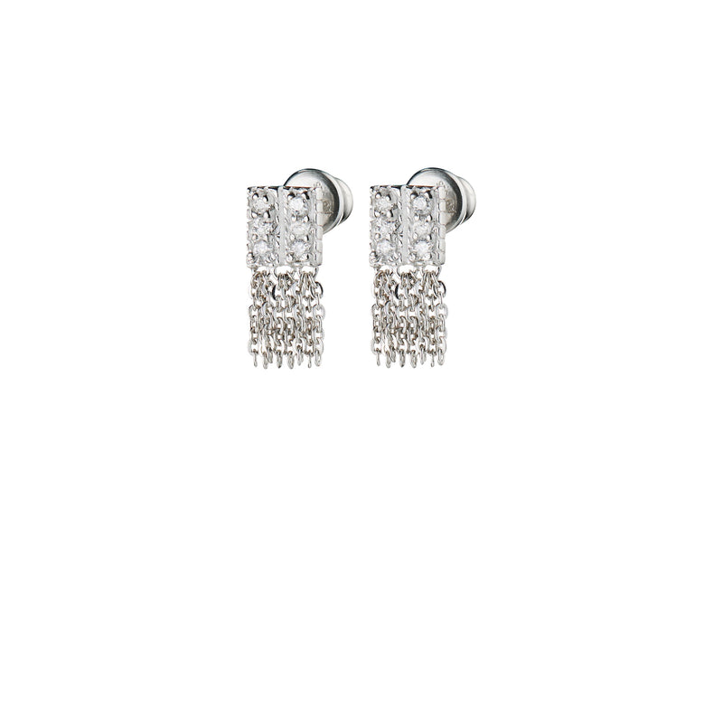 N° 486 EARRING | SILVER CRYSTAL