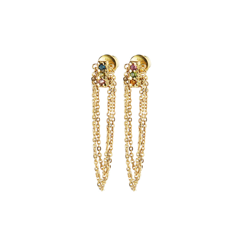 N° 487 EARRING | GOLD MULTICO