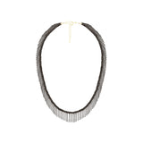 N° 550 NECKLACE | RUTHENIUM LUREX GOLD