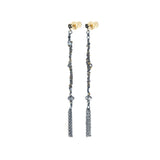 N° 815 EARRING | RUTHENIUM LUREX GOLD